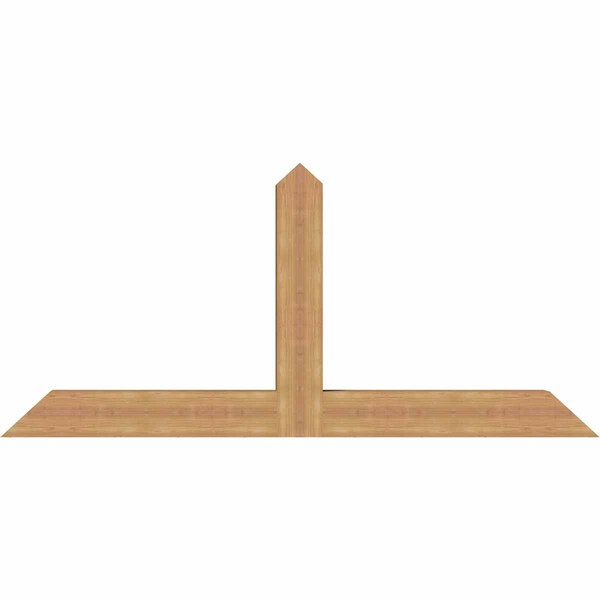 Ekena Millwork Portland Timber Gable Bracket, Western Red Cedar, 72"W x 33"H x 5 1/2"D x 5 1/2"F, 11/12 Pitch GBW072X33X0606POR00SWR - main